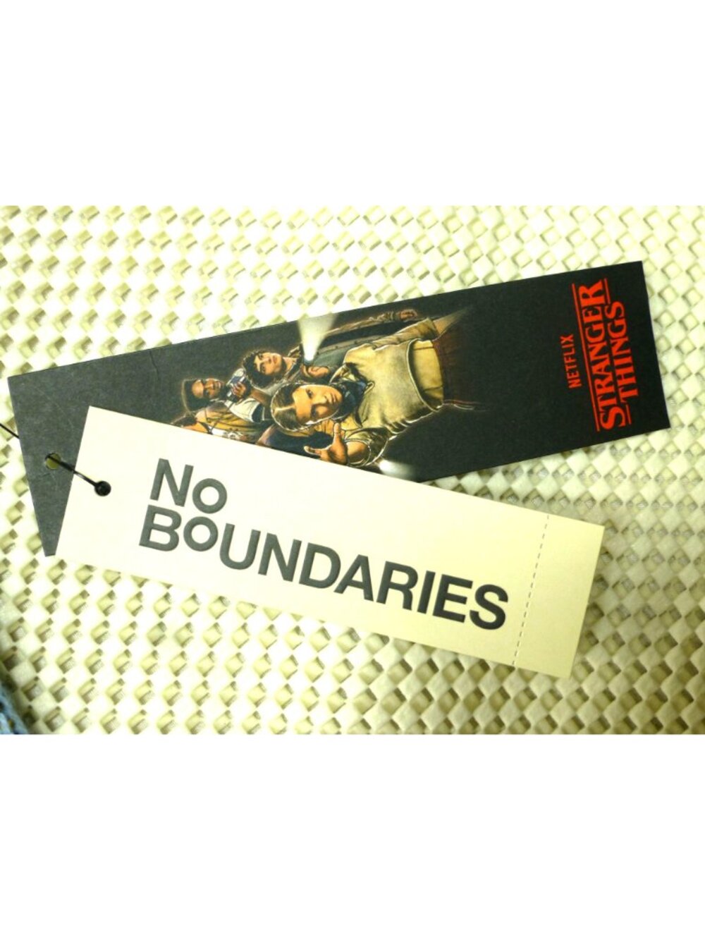 NWT Stranger Things No Boundaries Scottie Dog Sweater Blue M Netflix Ribbed Knit - Picture 4 of 15